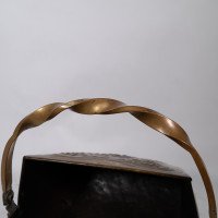 Dr. C. Dresser, attributed. For Benham & Froud a Brass & Wrought Iron Coal Box - Thumbnail 10