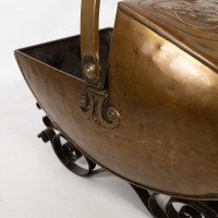 Dr. C. Dresser, attributed. For Benham & Froud a Brass & Wrought Iron Coal Box - Thumbnail 12