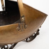 Dr. C. Dresser, attributed. For Benham & Froud a Brass & Wrought Iron Coal Box - Thumbnail 11