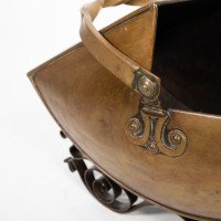 Dr. C. Dresser Attributed, for Benham & Froud a Brass & Wrought Iron Coal Box - Thumbnail 13