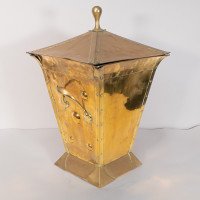 Birmingham Guild of Handicraft. Arts & Crafts Brass Coal Bucket - Thumbnail 4