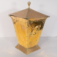 Birmingham Guild of Handicraft. Arts & Crafts Brass Coal Bucket - Thumbnail 6