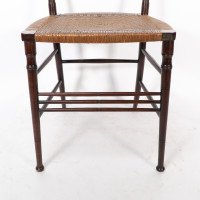 H. W. Batley. Collinson & Lock. Aesthetic Movement Side Chair with Floral Decor - Thumbnail 9