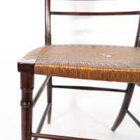 H. W. Batley. Collinson & Lock. Aesthetic Movement Side Chair with Floral Decor - Thumbnail 10