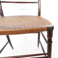 H. W. Batley. Collinson & Lock. Aesthetic Movement Side Chair with Floral Decor - Thumbnail 11