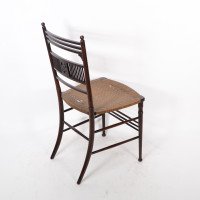 H. W. Batley. Collinson & Lock. Aesthetic Movement Side Chair with Floral Decor - Thumbnail 14