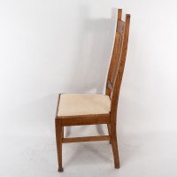 E. A. Taylor for Wylie & Lochhead. A Set of Four Arts & Crafts Oak Dining Chairs - Thumbnail 7
