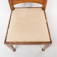 E. A. Taylor for Wylie & Lochhead. A Set of Four Arts & Crafts Oak Dining Chairs - Thumbnail 11