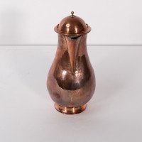Birmingham Guild of Handicraft. An Arts & Crafts Copper & Brass Chocolate Jug - Thumbnail 3