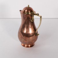 Birmingham Guild of Handicraft. An Arts & Crafts Copper & Brass Chocolate Jug - Thumbnail 6