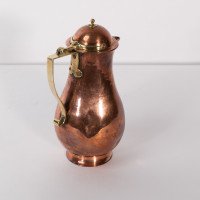 Birmingham Guild of Handicraft. An Arts & Crafts Copper & Brass Chocolate Jug - Thumbnail 8
