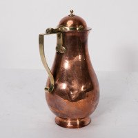 Birmingham Guild of Handicraft. An Arts & Crafts Copper & Brass Chocolate Jug - Thumbnail 9