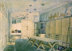 C. R. Ashbee. An Arts & Crafts Rush Seat Ladder Back Armchair - Thumbnail 17