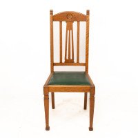 Shapland & Petter, Set of Four Arts & Crafts Oak Dining Chairs - Thumbnail 4