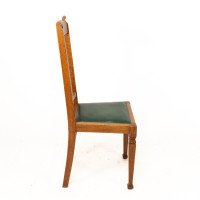 Shapland & Petter, Set of Four Arts & Crafts Oak Dining Chairs - Thumbnail 6