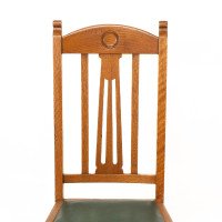 Shapland & Petter, Set of Four Arts & Crafts Oak Dining Chairs - Thumbnail 8