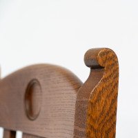 Shapland & Petter, Set of Four Arts & Crafts Oak Dining Chairs - Thumbnail 9