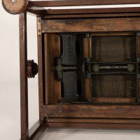 J. S. Henry In the style of Voysey. Arts & Crafts Walnut Adjustable Piano Stool - Thumbnail 15