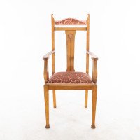Wylie & Lochhead Glasgow. A Set of Six Arts & Crafts Oak Dining Chairs - Thumbnail 6