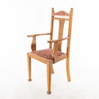 Wylie & Lochhead Glasgow. A Set of Six Arts & Crafts Oak Dining Chairs - Thumbnail 7