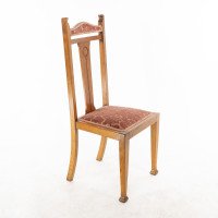 Wylie & Lochhead Glasgow. A Set of Six Arts & Crafts Oak Dining Chairs - Thumbnail 11