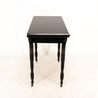Gillows attributed. An Aesthetic Movement Ebonised games and card table - Thumbnail 3
