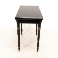 Gillows attributed. An Aesthetic Movement Ebonised games and card table - Thumbnail 7