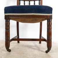 Bruce Talbert for Gillows. A pair of Aesthetic Movement walnut dining chairs - Thumbnail 13