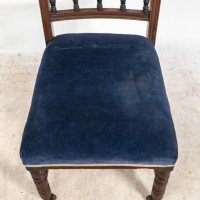 Bruce Talbert for Gillows. A pair of Aesthetic Movement walnut dining chairs - Thumbnail 12