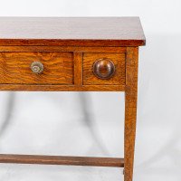 Shapland & Petter. Oak Arts & Crafts Hall/side Table or Small Desk - Thumbnail 11