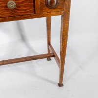 Shapland & Petter. Oak Arts & Crafts Hall/side Table or Small Desk - Thumbnail 14
