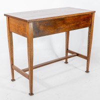 Shapland & Petter. Oak Arts & Crafts Hall/side Table or Small Desk - Thumbnail 18