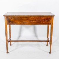 Shapland & Petter. Oak Arts & Crafts Hall/side Table or Small Desk - Thumbnail 19