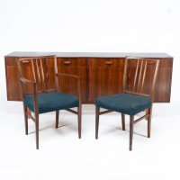 Gordon Russell. Designer W. H. Russell. A Rosewood & Mahogany 'Burford' Dining Suite - Thumbnail 19