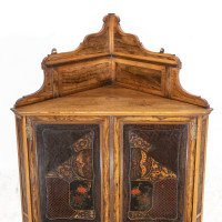 Gillow & Co., Thomas Jeckyll Attributed, anglo-Japanese Marquetry Corner Cupboard - Thumbnail 3