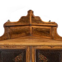 Gillow & Co., Thomas Jeckyll Attributed, anglo-Japanese Marquetry Corner Cupboard - Thumbnail 4