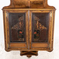 Gillow & Co., Thomas Jeckyll Attributed, anglo-Japanese Marquetry Corner Cupboard - Thumbnail 7