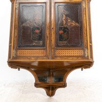 Gillow & Co., Thomas Jeckyll Attributed, anglo-Japanese Marquetry Corner Cupboard - Thumbnail 8