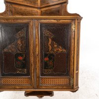 Gillow & Co., Thomas Jeckyll Attributed, anglo-Japanese Marquetry Corner Cupboard - Thumbnail 11