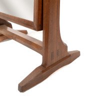 Gordon Russell. Arts & Crafts Oak floor standing full length dressing mirror - Thumbnail 10