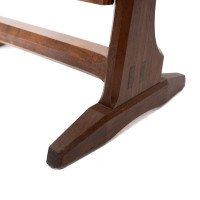 Gordon Russell. Arts & Crafts Oak floor standing full length dressing mirror - Thumbnail 12