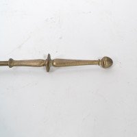 An Arts & Crafts Set of Brass Fire Dogs & Matching Utensils - Thumbnail 14