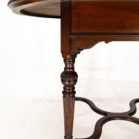 Collinson & Lock, attributed. An Aesthetic Movement Walnut Circular Center Table - Thumbnail 11