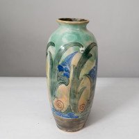 Frank Brangwyn for Royal Doulton. A Pair of Hand Painted Vases - Thumbnail 7