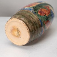 Frank Brangwyn for Royal Doulton. A Pair of Hand Painted Vases - Thumbnail 12