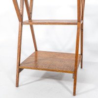 Liberty & Co., attributed. Arts & Crafts Oak Three-tier Side Table with Angle Supports - Thumbnail 16