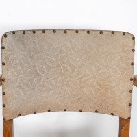 Heal's, art Deco Oak Armchairs with Rounded Arms, Set of Four - Thumbnail 8