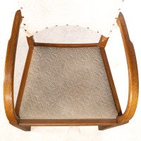 Heal's, art Deco Oak Armchairs with Rounded Arms, Set of Four - Thumbnail 12