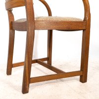 Heal's, art Deco Oak Armchairs with Rounded Arms, Set of Four - Thumbnail 17
