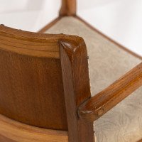 Heal's, art Deco Oak Armchairs with Rounded Arms, Set of Four - Thumbnail 19